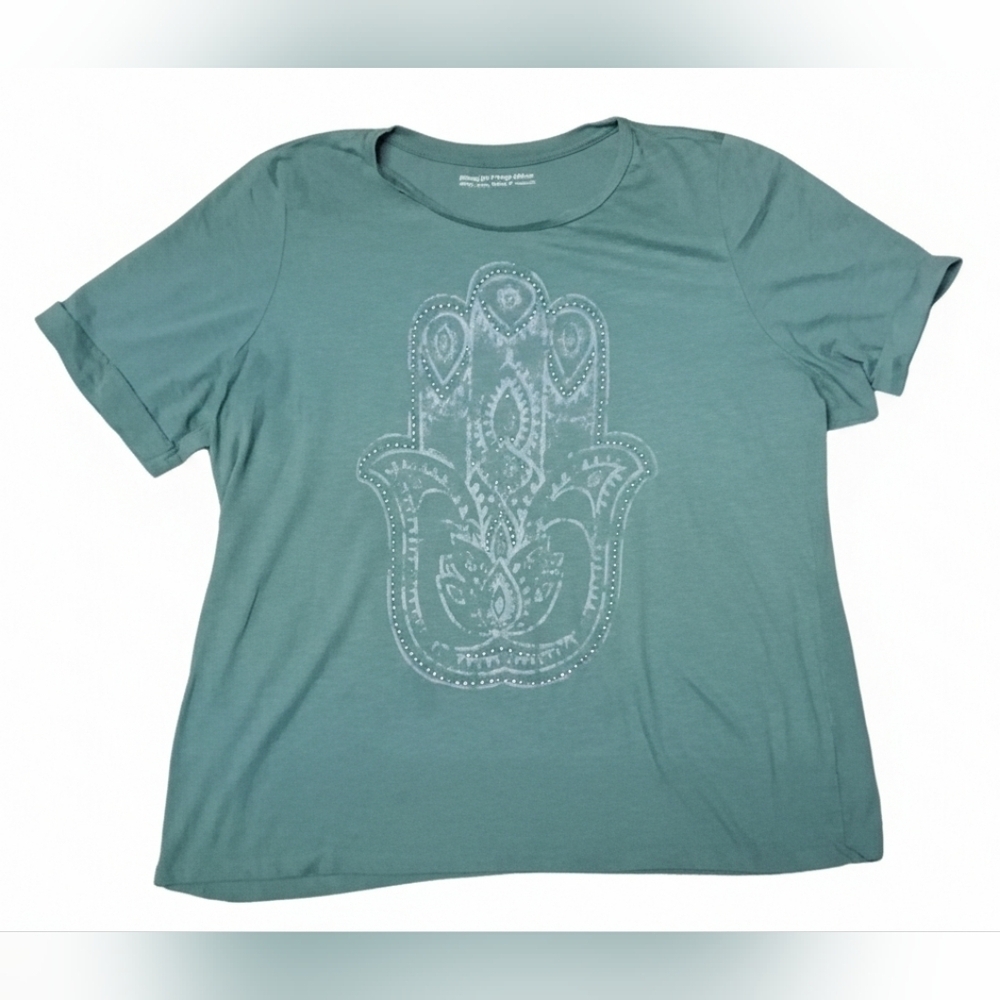 4/20$ Women's Green Graphic Short Sleeve Tee